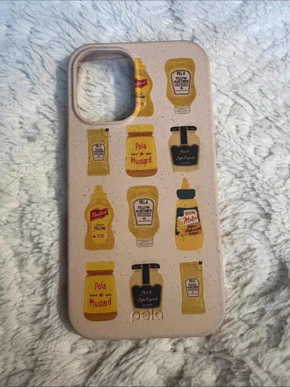 iPhone 16 Pela Mustard Bottles Eco Phone Case